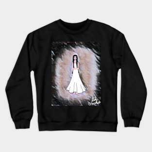 Woman in White Crewneck Sweatshirt